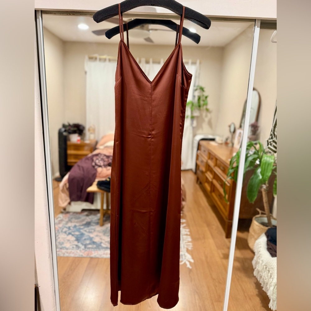 H&M Rich Brown Maxi Dress